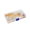 238pcs Ketel Accessories African dreadlocks Wig Accessories Gold and Silver Crowns Snowflake Wood Beads Shell Conch Box set Specification image